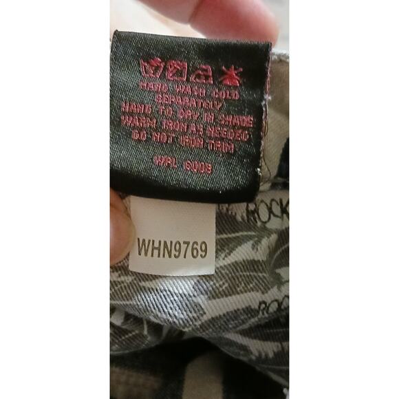 Rock & Roll Denim Womens Stripe High-Rise Flare Jeans tag 30x34 actual 30Wx31L - Picture 9 of 11